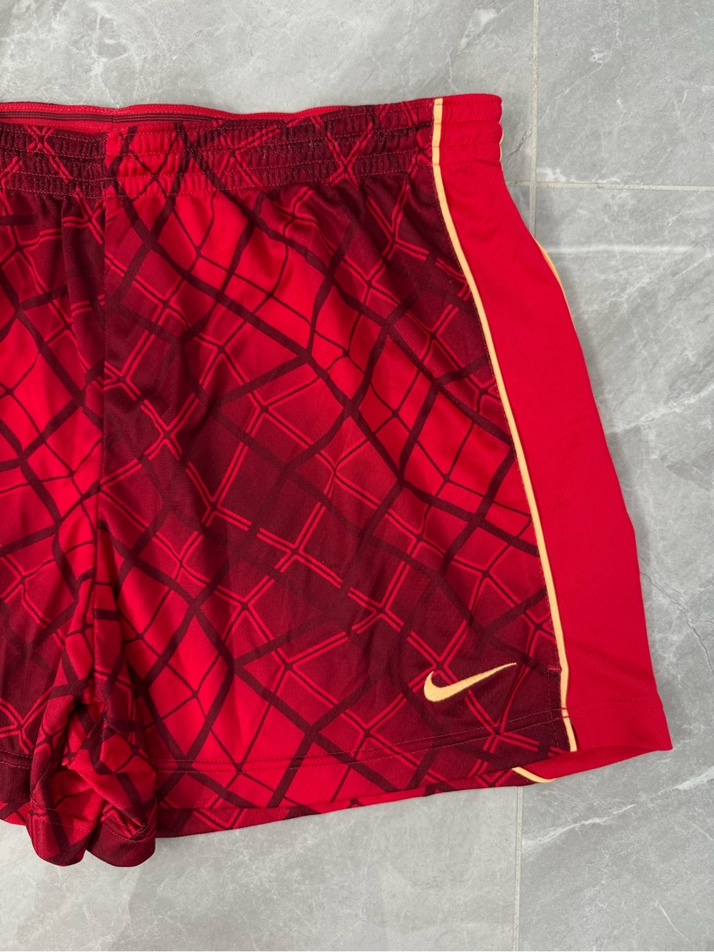 Women’s Nike Dri-Fit Running Training Workout Shorts Geometric Drawstring XL - Picture 2 of 16